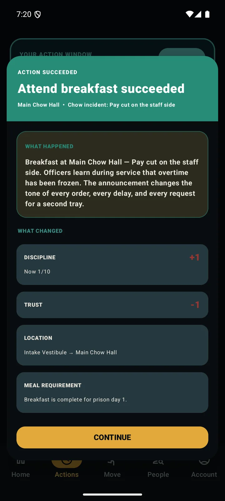 The receipt afterwards: exactly what changed