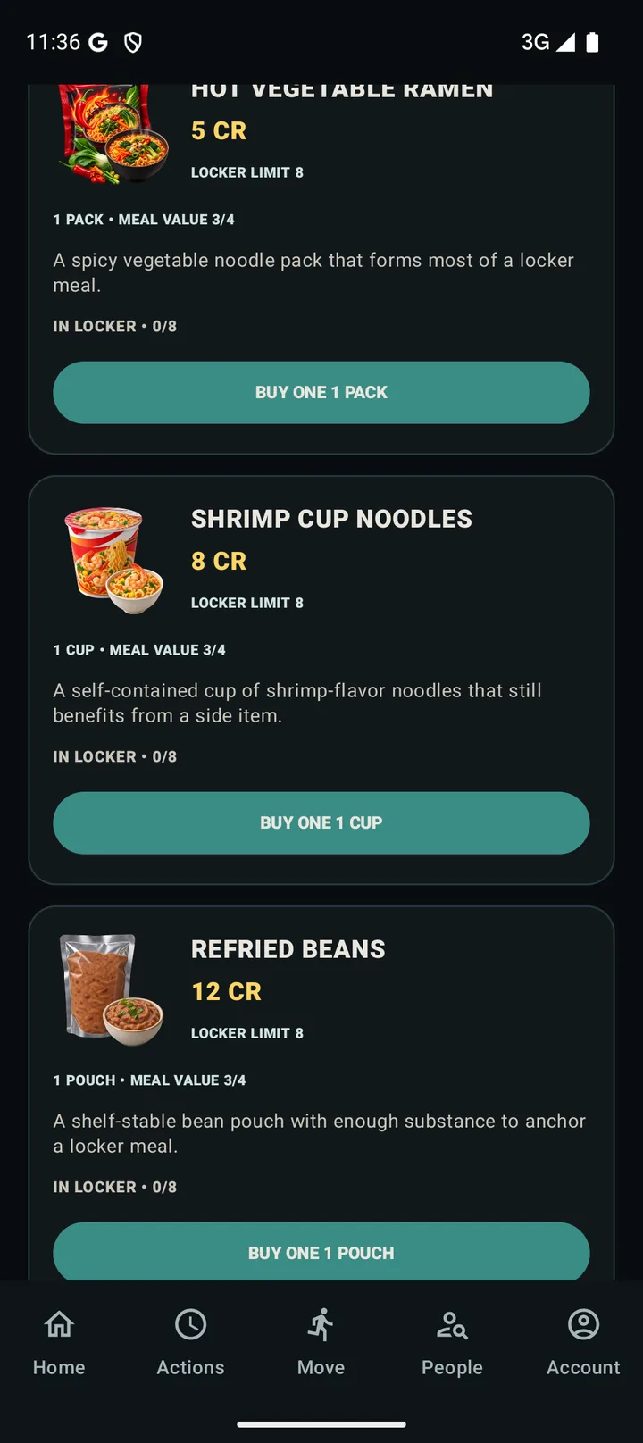 A commissary of 100 illustrated items
